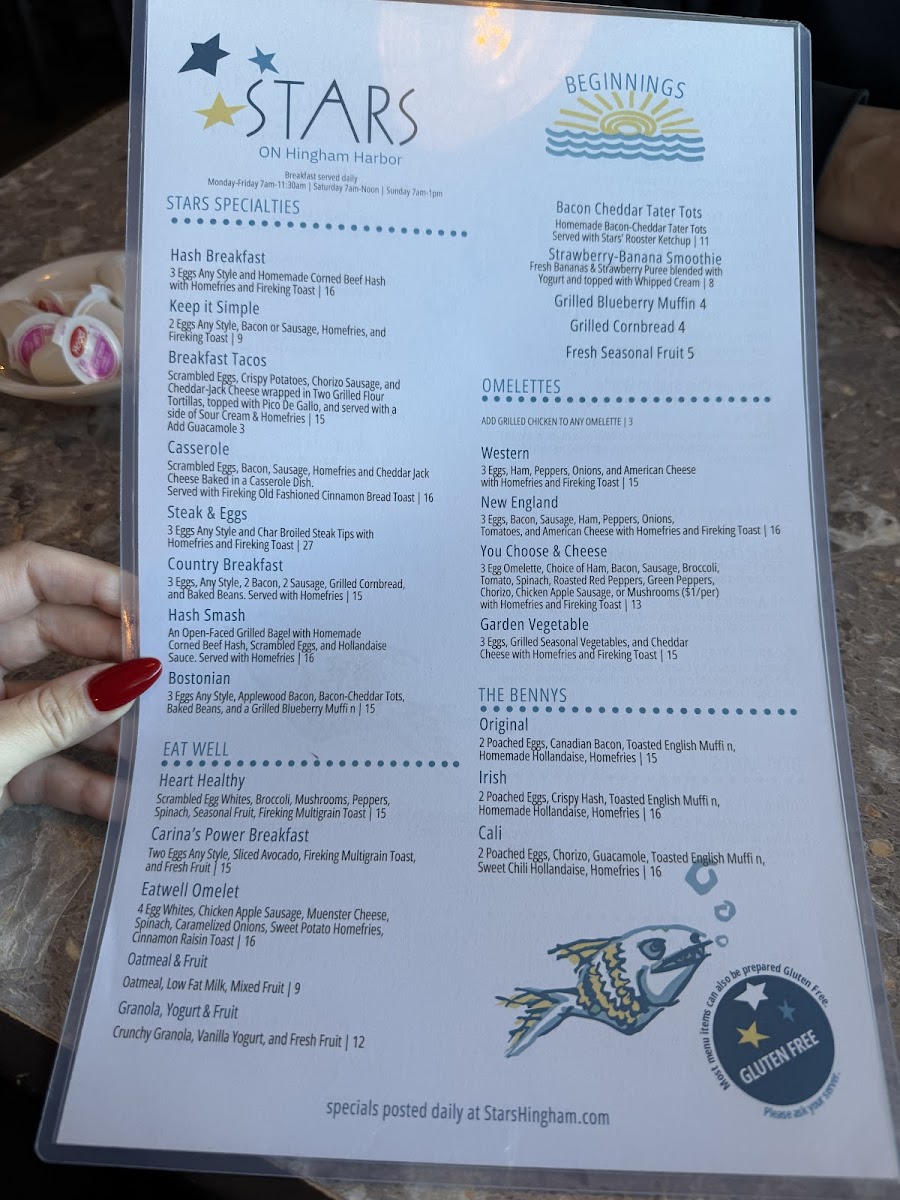 Stars On Hingham Harbor Menu - Image 2