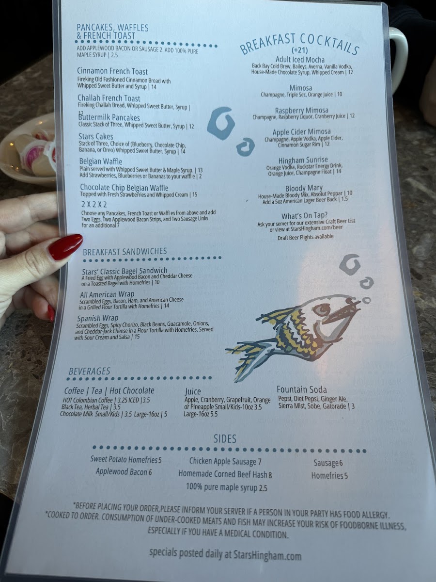 Stars On Hingham Harbor Menu - Image 3