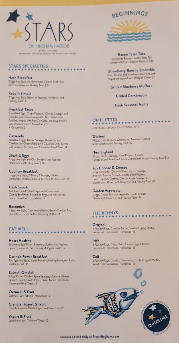 Stars On Hingham Harbor Menu - Image 5